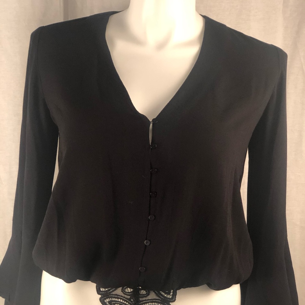 FREE PEOPLE long bell sleeved body blouse